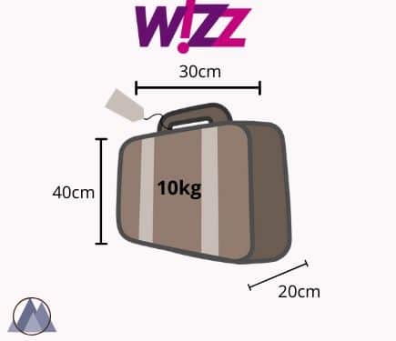 wizzair handbagage mått och vikt