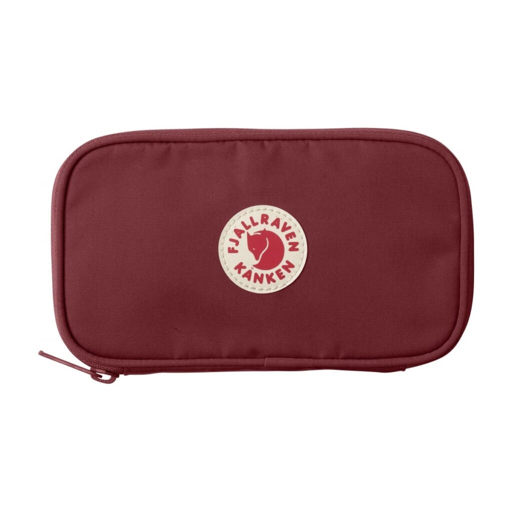 Kånken travel wallet från fjällräven i rött med klassisk logo